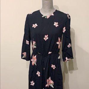 ASOS black floral jumpsuit